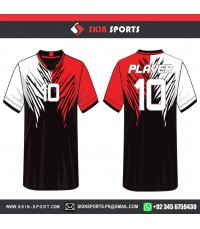 RED WHITE WINGS   SOCCER JERSEYS